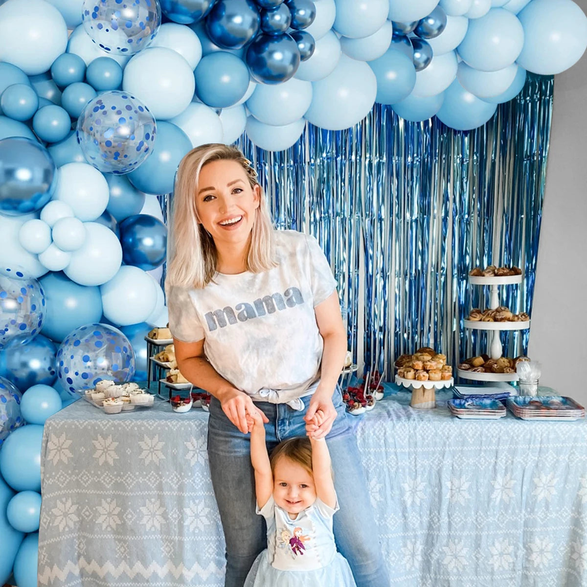Blue Balloons Garland Arch Kit Birthday Party Decoration Kids Boy Wedding Birthday Party Supplies Baby Shower Decor Latex Ballon