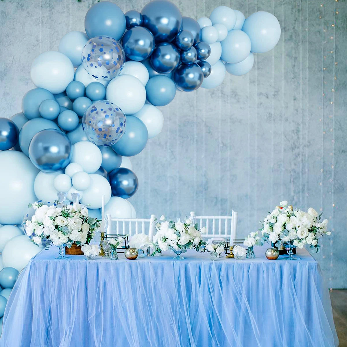 Blue Balloons Garland Arch Kit Birthday Party Decoration Kids Boy Wedding Birthday Party Supplies Baby Shower Decor Latex Ballon