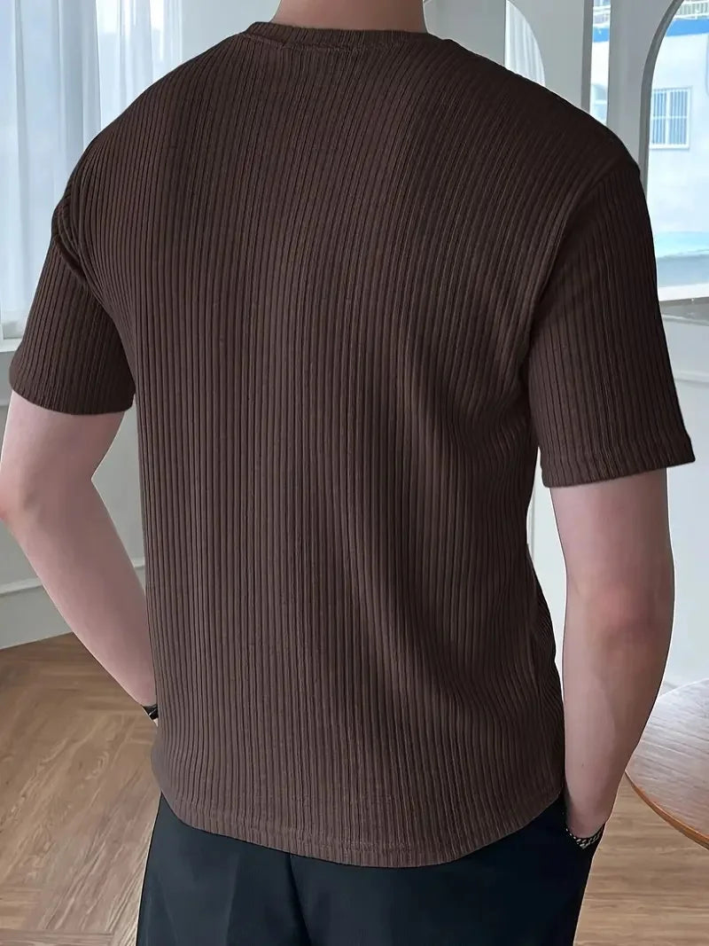 New Fashion Ice Silk Short Sleeve Mens Summer TShirt