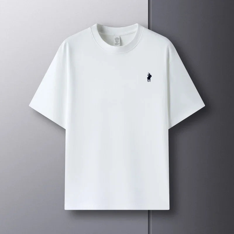 100% pure cotton short sleeve round neck men's T-shirt