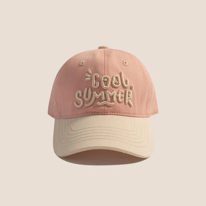 Contrasting Color Children Baseball Hat Kids Sun Shading Duck Tongue Cap Fashion Embroidery Baby Duckbill Hats 2-7Year Boys Girl