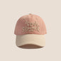 Contrasting Color Children Baseball Hat Kids Sun Shading Duck Tongue Cap Fashion Embroidery Baby Duckbill Hats 2-7Year Boys Girl