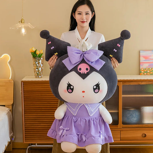 Big Size Plush Kuromi Melody Cinnamoroll Toys Pillow Anime Stuffed Dolls Anime Sofa Cushion Girl's Room Decoration Xmas Gift
