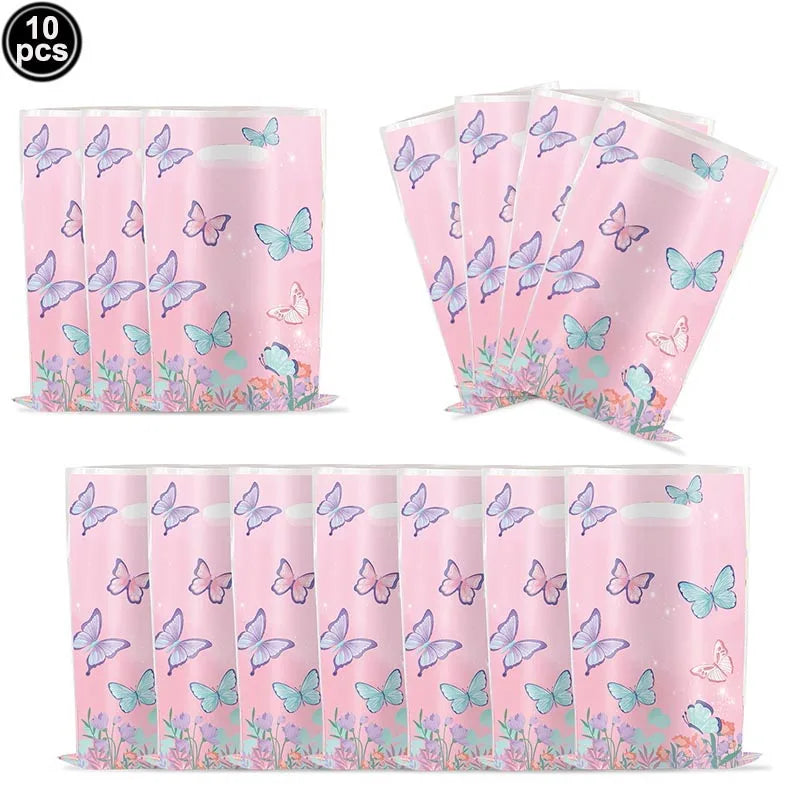 1set Pink Butterfly Balloons 32inch Number Balloon Set Happy Birthday Butterfly Foil Balloon Baby Shower Birthday Party Decors