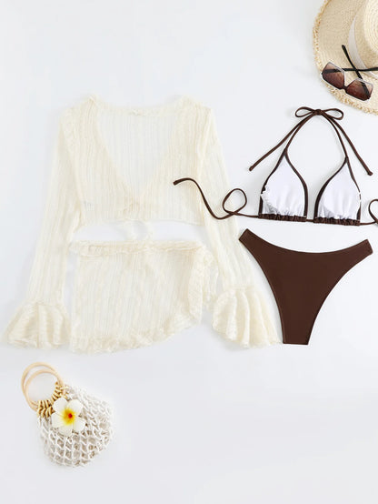 4 Pieces Bikini Set