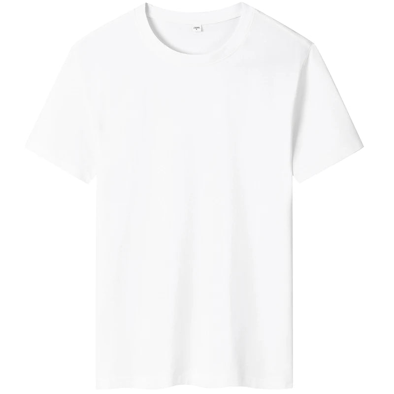 Plus Size T-Shirts Men Summer Clothing Male Tshirt 6XL 7XL Tee Shirts Man Basic Solid Casual Hiking Top Tees Camping Wearing Man