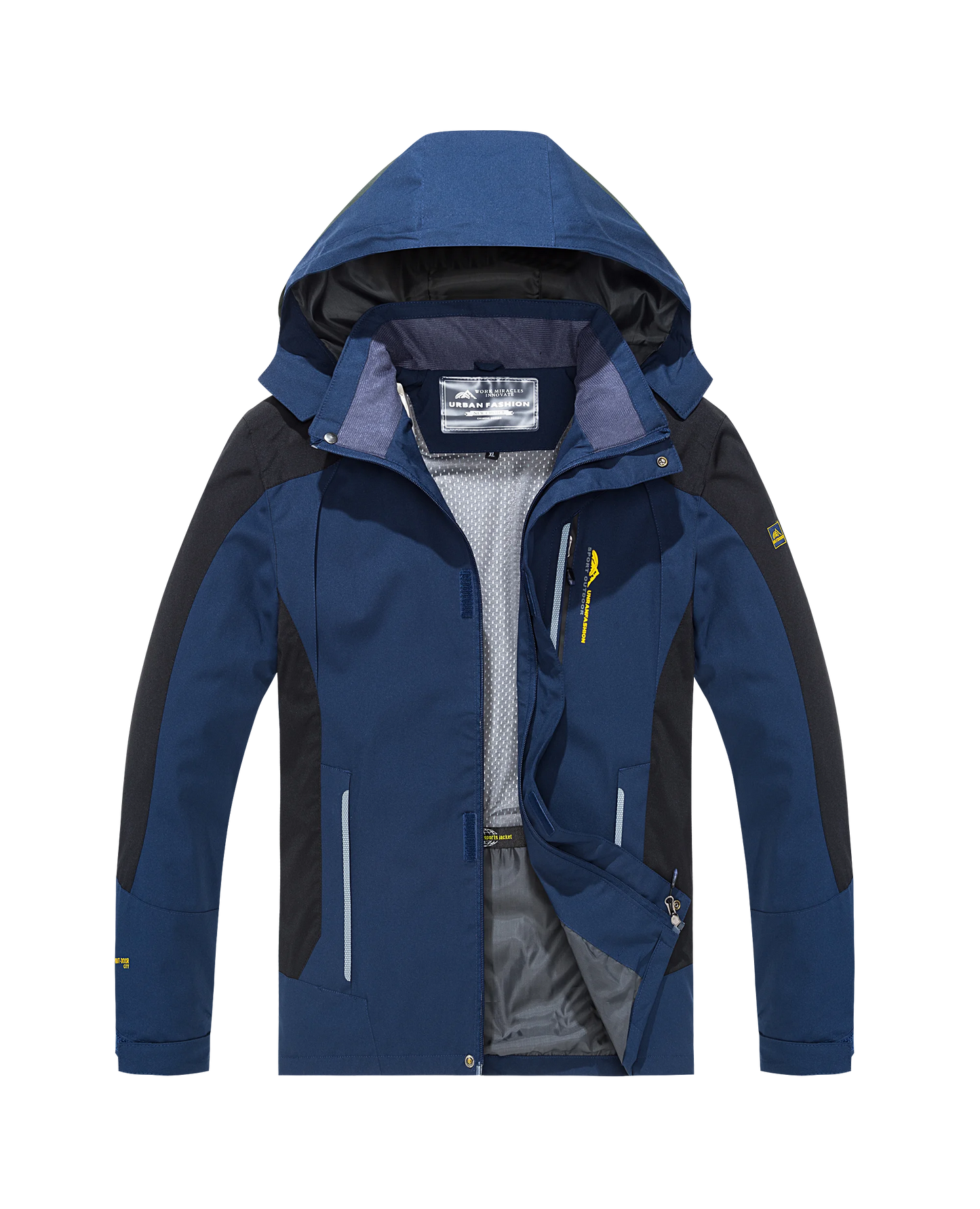 Men's Waterproof Jacket Large Size Windproof Windbreaker Camping Hunting Running Trekking Fishing Coat Men Outdoor
