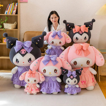 Big Size Plush Kuromi Melody Cinnamoroll Toys Pillow Anime Stuffed Dolls Anime Sofa Cushion Girl's Room Decoration Xmas Gift
