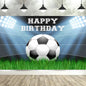 Soccer Birthday Party Backdrop Football Field Photo Background Decorations Photo Booth Props Banner Curtains Stand Screen