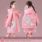 Children Raincoat Girls Boys School Students Backpack Location Waterproof Cartoon Rainwear For 2-12 Years Old Kids