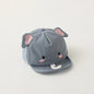 Cute Animal Baby  Cartoon Dinosaur Rabbit Infant Peaked Cap Solid Color Kawaii Soft Brim Kids Sun Hats