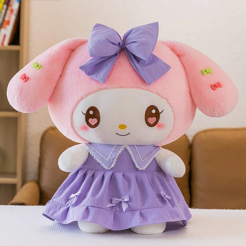 Big Size Plush Kuromi Melody Cinnamoroll Toys Pillow Anime Stuffed Dolls Anime Sofa Cushion Girl's Room Decoration Xmas Gift