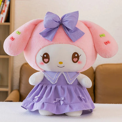 Big Size Plush Kuromi Melody Cinnamoroll Toys Pillow Anime Stuffed Dolls Anime Sofa Cushion Girl's Room Decoration Xmas Gift