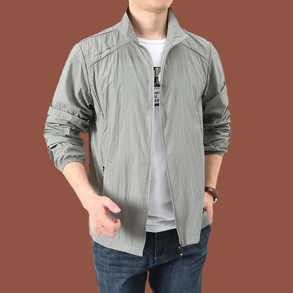 Summer Sun Protection Clothing Men's Light and Cool Mountaineering Running Jacket Ultrathin Fishing Hunting Dry Skin Windbreaker