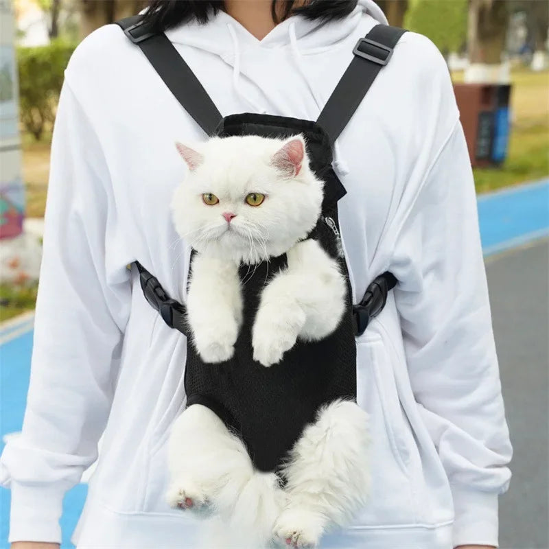 Cat Carrier Bag Pet Double Shoulder Backpack Portable Bag Outdoor Travel Camping Hiking Cat Bag Dog Bag