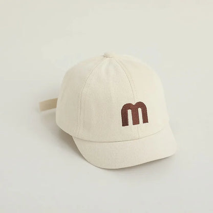 Summer Baby Short Brim Baseball Cap Patchwork Adjustable Mesh Sun Hat For Boy Girl Letter Embroidery Infant Duck Tongue Caps