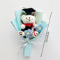 Crochet Flowers Bouquet Cute Dr. Bear Graduation Flower Bouquet Gift Artificial Flowers Mother's Day Gifts Home Decoration