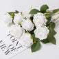3/5/10/20pcs Roses Artificial Flowers Rose Flower Branch Artificial Red Roses Realistic Fake Rose for Wedding Home Decor
