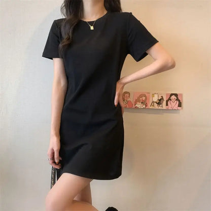 Pure Cotton Short-sleeved Dress for Women