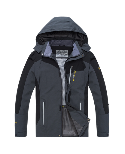 Men's Waterproof Jacket Large Size Windproof Windbreaker Camping Hunting Running Trekking Fishing Coat Men Outdoor