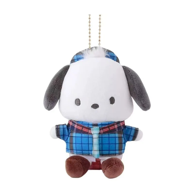 Sanrioed Kawaii Hello Kitty  Kuromi  Plush Doll Toys Pendant Cute Plush  Keychain Bag Pendant Christmas Gifts12CM
