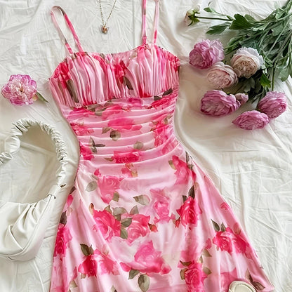 French Floral Slip Dress