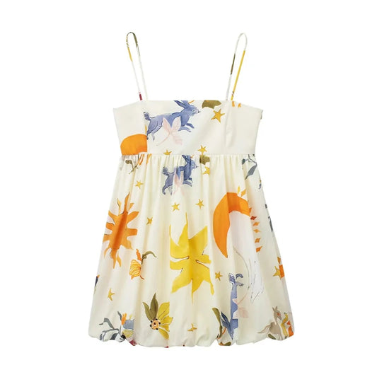 Mini Dress Women Sleeveless Summer Dress