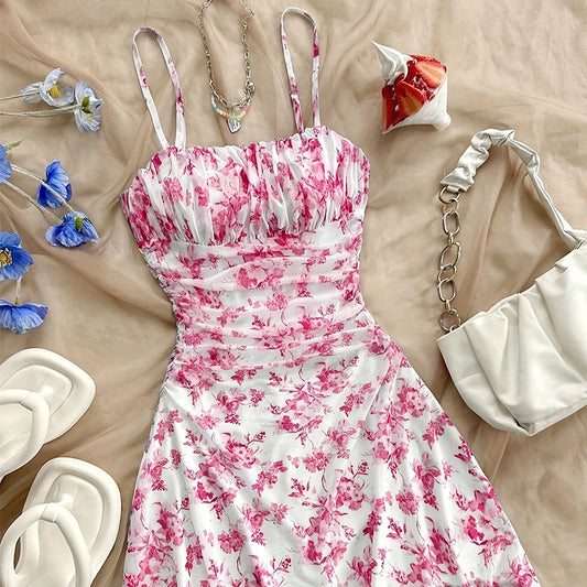 French Floral Slip Dress