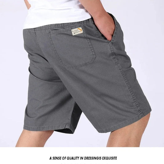 Men's Cotton Cargo Shorts Streetwear Men Casual Summer Breathable Washed Cotton Shorts Sports Shorts 5XL Workwear Short Pants