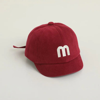 Summer Baby Short Brim Baseball Cap Patchwork Adjustable Mesh Sun Hat For Boy Girl Letter Embroidery Infant Duck Tongue Caps