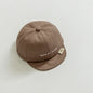 Solid Color Baby Baseball Cap Simple Letter Infant Peaked Hat Spring Autumn Adjustable Soft-brim Toddler Boy Girl Sun Hats