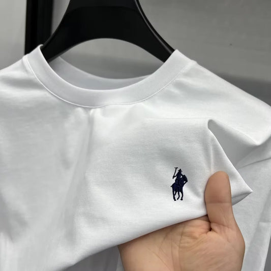 100% pure cotton short sleeve round neck men's T-shirt