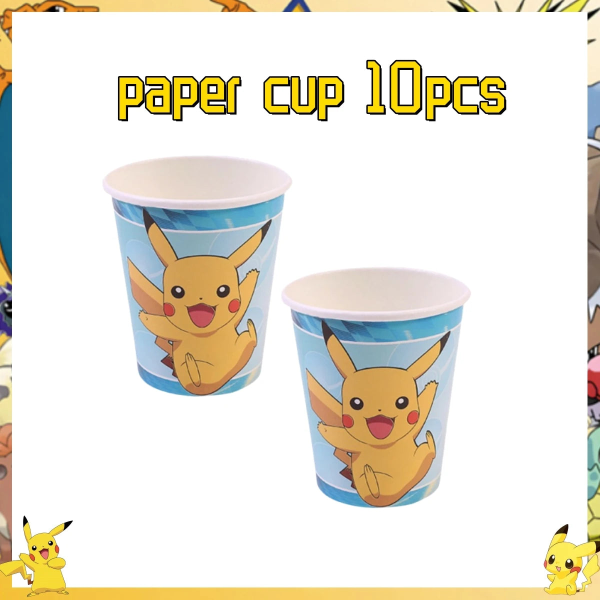 Pokemon Birthday Party Decor Pikachu Disposable Tableware Tablecloth Cup Plate Napkin Balloons Baby Shower Kids Party