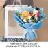 DIY Simulated Flower Bouquet Crochet Sunflower Finished Product Bouquet Graduation Doctoral Bear Valentine's Day Birthday Gift