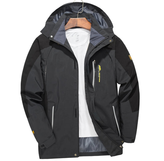 Men's Waterproof Jacket Large Size Windproof Windbreaker Camping Hunting Running Trekking Fishing Coat Men Outdoor