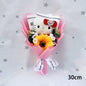 Anime Hello Kitty Cartoon Plush Bouquet Sanrio Artificial Rose Flowers Doll Christmas Home Wedding Decoration Valentine's Day Gi