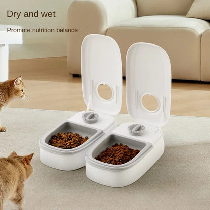 Dog Feeder Cat Automatic Feeding Water Bowl with Timer Pet Food Storage Dispenser  Container Pets Puppy Kitten Accessories
