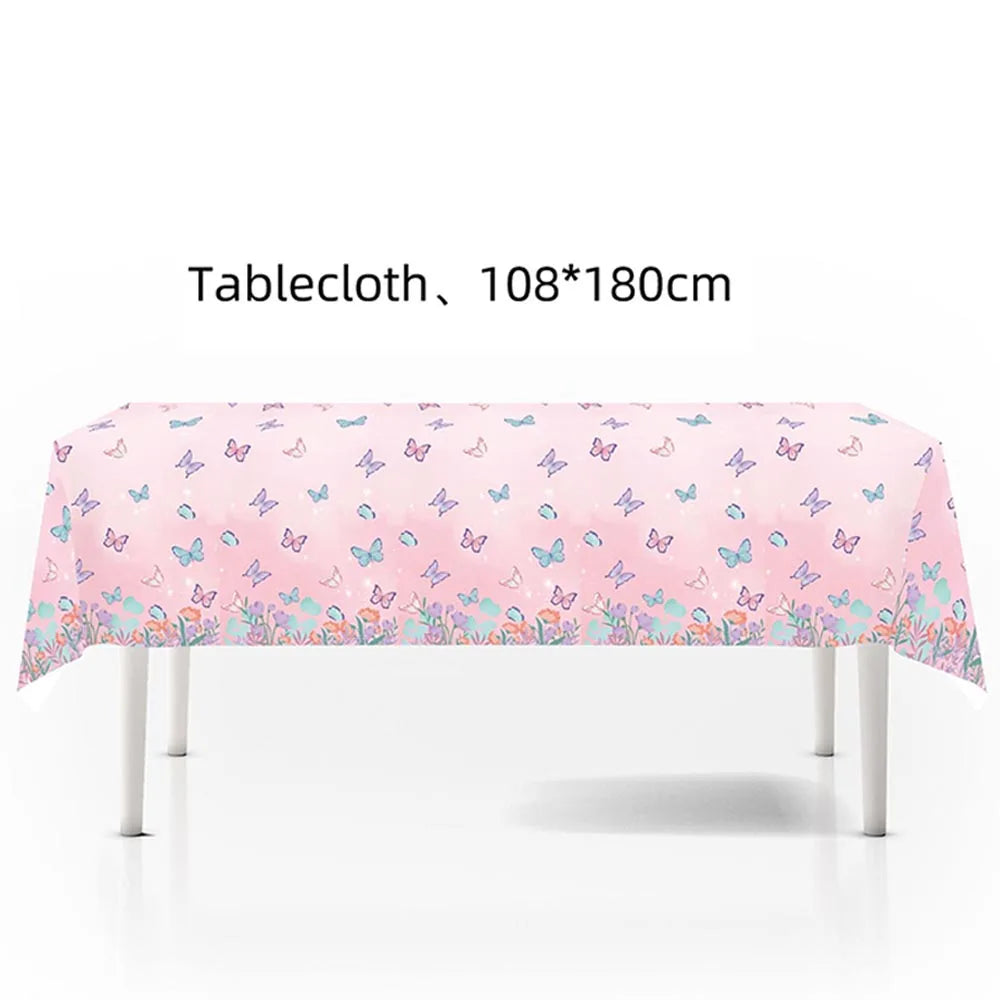 1set Pink Butterfly Balloons 32inch Number Balloon Set Happy Birthday Butterfly Foil Balloon Baby Shower Birthday Party Decors