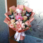 Anime Hello Kitty Cartoon Plush Bouquet Sanrio Artificial Rose Flowers Doll Christmas Home Wedding Decoration Valentine's Day Gi