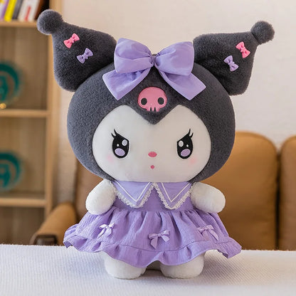 Big Size Plush Kuromi Melody Cinnamoroll Toys Pillow Anime Stuffed Dolls Anime Sofa Cushion Girl's Room Decoration Xmas Gift