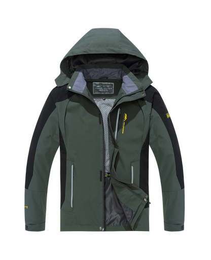 Men's Waterproof Jacket Large Size Windproof Windbreaker Camping Hunting Running Trekking Fishing Coat Men Outdoor