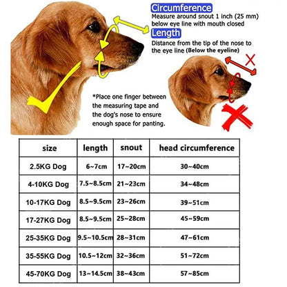 With Reflective Strip Adjustable Dog Muzzle Fashion Can Drink Water Anti-Biting Dog Mouth Cover Breathable Plastic