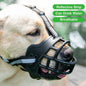 With Reflective Strip Adjustable Dog Muzzle Fashion Can Drink Water Anti-Biting Dog Mouth Cover Breathable Plastic