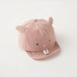 Cute Animal Baby  Cartoon Dinosaur Rabbit Infant Peaked Cap Solid Color Kawaii Soft Brim Kids Sun Hats