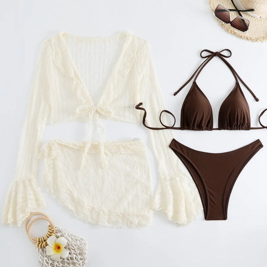4 Pieces Bikini Set