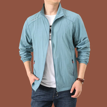 Summer Sun Protection Clothing Men's Light and Cool Mountaineering Running Jacket Ultrathin Fishing Hunting Dry Skin Windbreaker