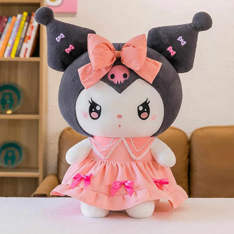Big Size Plush Kuromi Melody Cinnamoroll Toys Pillow Anime Stuffed Dolls Anime Sofa Cushion Girl's Room Decoration Xmas Gift