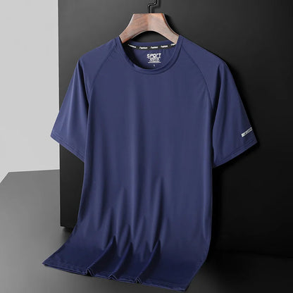 Plus Size T-Shirts Men Summer Clothing Male Tshirt 6XL 7XL Tee Shirts Man Basic Solid Casual Hiking Top Tees Camping Wearing Man