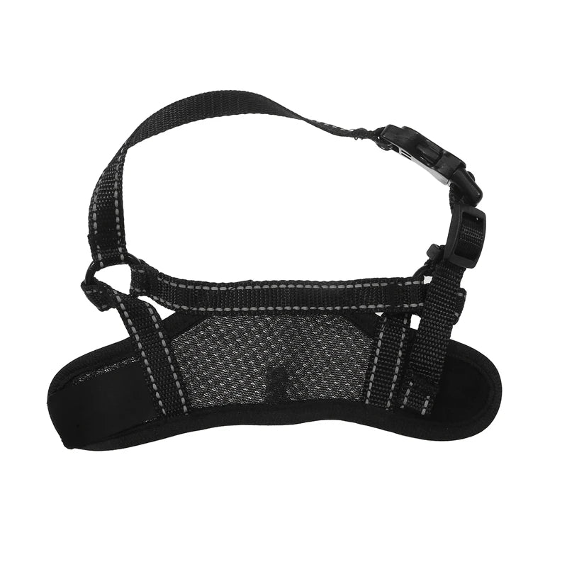 Anti Biting Barking and Chewing，with Comfortable Mesh Soft Fabric and Adjustable Strap,  Loop Muzzle Anti-