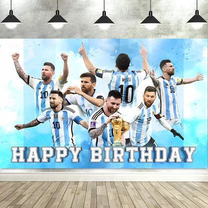 Soccer Birthday Party Backdrop Football Field Photo Background Decorations Photo Booth Props Banner Curtains Stand Screen